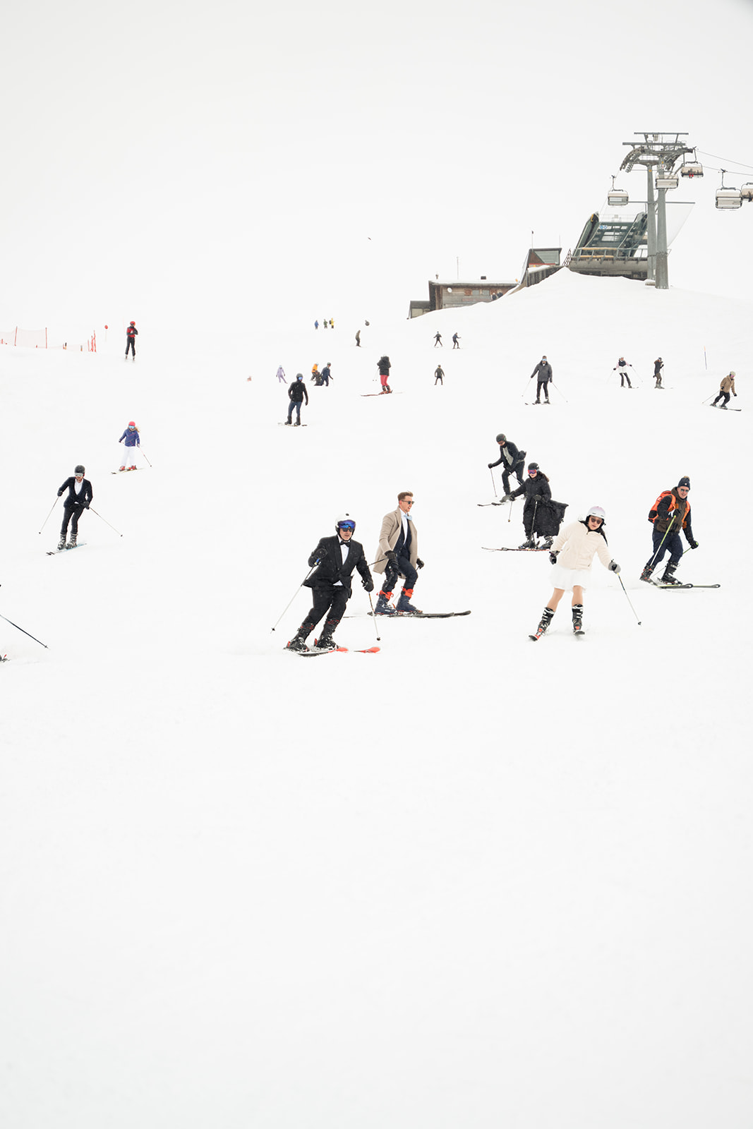 wedding in the Dolomites, ski wedding, mountain ceremony